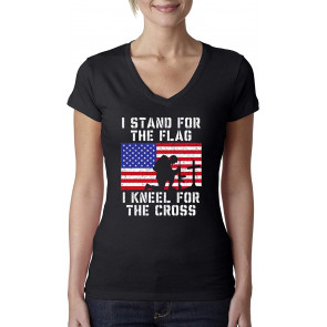 I Stand For The Flag I Kneel For The Cross Cars And Trucks T-Shirt