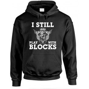 I Still Play With Blocks Hot Rod Engines T-Shirt