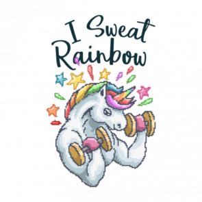 I Sweat Rainbow Unicorn Tshirt