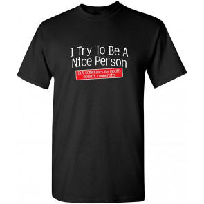 I Try To Be A Nice Person T-Shirt