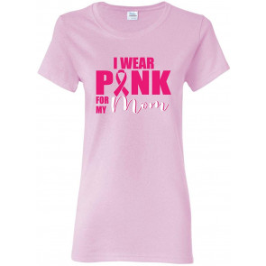I Wear Pink For My Mom Sister Aunt And Friend Survivor Breast Cancer Awareness T-Shirt