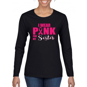 I Wear Pink For My Mom Sister Aunt And Friend Survivor Breast Cancer Awareness T-Shirt