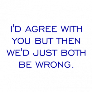 Id Agree With You But Then Wed Just Both Be Wrong Shirt