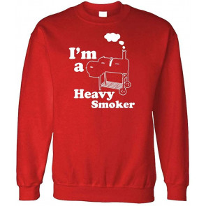 I'm A Heavy Smoker - BBQ Barbecue Meat Food - Fleece Sweat T-Shirt