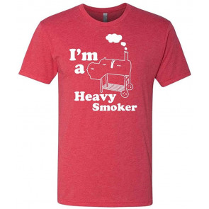 I'm A Heavy Smoker - BBQ Barbecue Meat Food - Tri-Blend T-Shirt