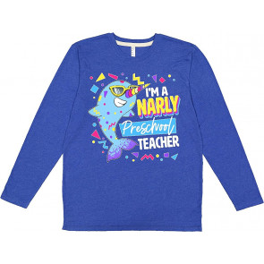 I'm A Narly Preschool Teacher Retro 90's Design T-Shirt