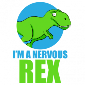 Im A Nervous Rex  Trex Dinosoar Pun Tshirt