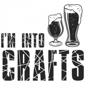 Im Into Crafts  Funny Beer Tshirt