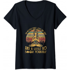 I'm Mostly Peace Love And Light And A Little Go Yoga T-Shirt