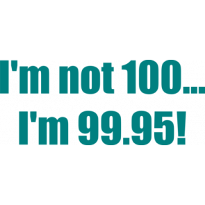 Im Not 100 Im 9995 100th Birthday Shirt
