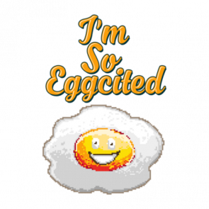 Im So Eggcited Retro Cute Tshirt