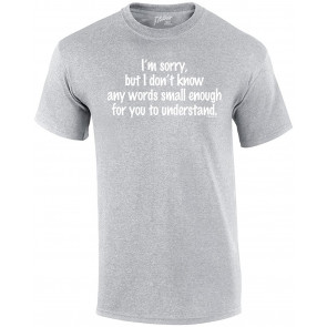 I'm Sorry But I Don't Know Any Words Small Enough For You To Understand T-Shirt