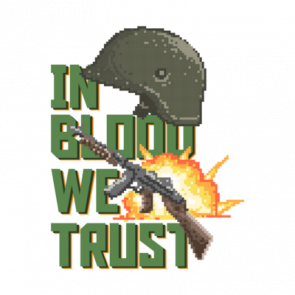 In Blood We Trust Retro Tshirt