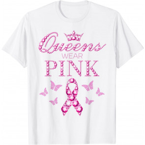 In October We Wear Pink Breast Cancer Awareness PInk Ribbon T-Shirt