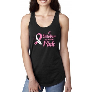 In October We Wear Pink Breast Cancer Awareness T-Shirt