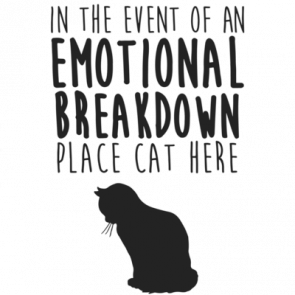 In The Event Of An Emotional Breakdown Place Cat Here Tshirt