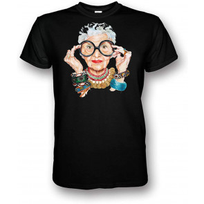 Iris Apfel - Fashion Is Ultimately A Form Of Self-Expression- That S Why I Love Trying Out New Things- 62 Black T-Shirt