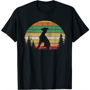 Italian Greyhound Vintage Silhouette 60S 70S Retro Dog Gift T-Shirt