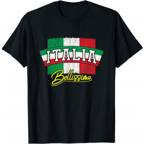 Italy Italia Italian Flag Retro Vintage Bellissimo Design T-Shirt