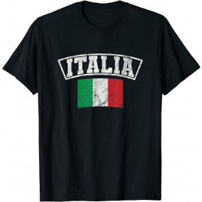 Italy Italia Italian Flag Retro Vintage Design T-Shirt
