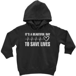 It's A Beautiful Day To Save Lives (White Print) T-Shirt