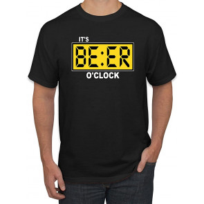 It's Beer O'Clock Watch Face Drinking Humor T-Shirt