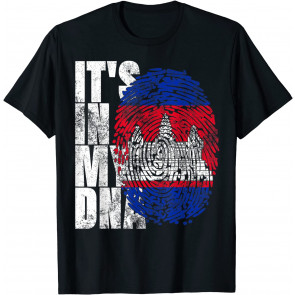 It's In My DNA Cambodian Gifts Khmer Kampuchea Cambodia Flag T-Shirt