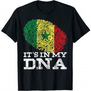 It's In My DNA Senegalese Gifts Afro-American Senegal Flag T-Shirt