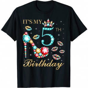 It's My 5th Birthday Cute 5 Years Old Birthday Queen T-Shirt