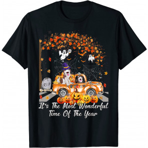 It's The Most Wonderful Time Of The Year Dog Husky Autumn T-Shirt