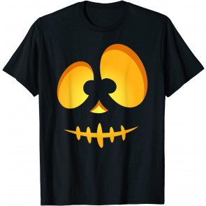 Jack O Lantern Scary Carved Pumpkin Scull Halloween Costume T-Shirt