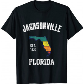 Jacksonville Florida Vintage FL State Retro Throwback Design T-Shirt