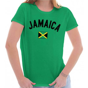 Jamaica Country Flag Soccer Fan Pride T-Shirt