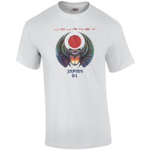 Journey Rock Band Music Group Scarab Beetle Logo Japan 1981 T-Shirt