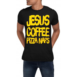 Jesus Coffee Pizza NAPS T-Shirt