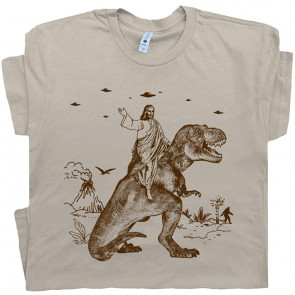 Jesus Riding Dinosaur T-Shirt