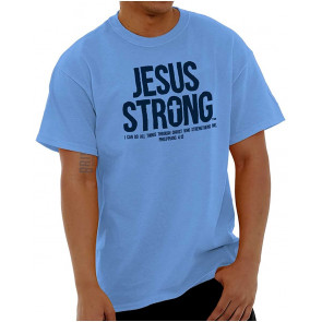 Jesus Strong Philippians 4:13 Bible Graphic T-Shirt