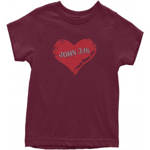 John Verse 3:16 Heart Shape T-Shirt
