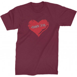 John Verse 3:16 Heart Shape T-Shirt