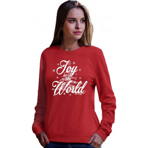 Joy To The World Fashion Christmas Holiday Sweat T-Shirt