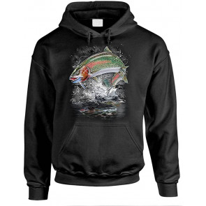 Jumping Rainbow Trout - Fisherman Angler Fishing - T-Shirt