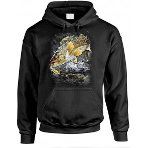 Jumping Walleye - Angler Fishing Fisherman Lake - T-Shirt