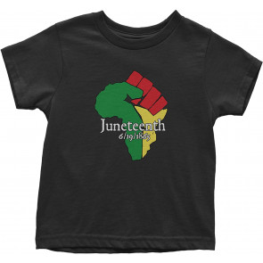 Juneteenth Raised Fist Africa Toddler T-Shirt