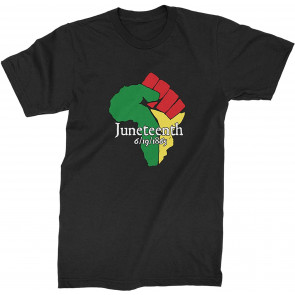 Juneteenth Raised Fist Africa T-Shirt