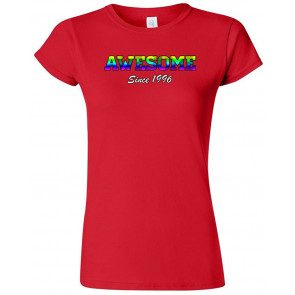 Junior Awesome Since 1996 Colorful Gift Novelty DT T-Shirt