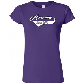 Junior Awesome Since 2000 With Tail Gift Novelty DT T-Shirt