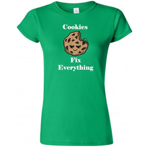 Junior Cookies Fix Everything DT Novelty T-Shirt