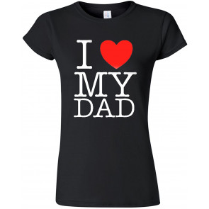 Junior I Love My Dad Heart T-Shirt