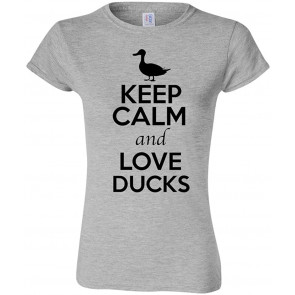 Junior Keep Calm And Love Ducks Animal Lover Humor T-Shirt