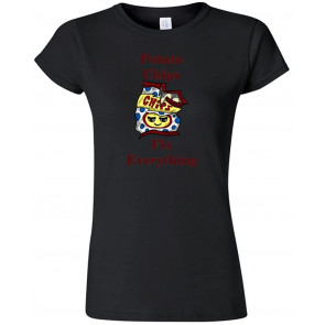Junior Potato Chips Fix Everything DT Novelty T-Shirt